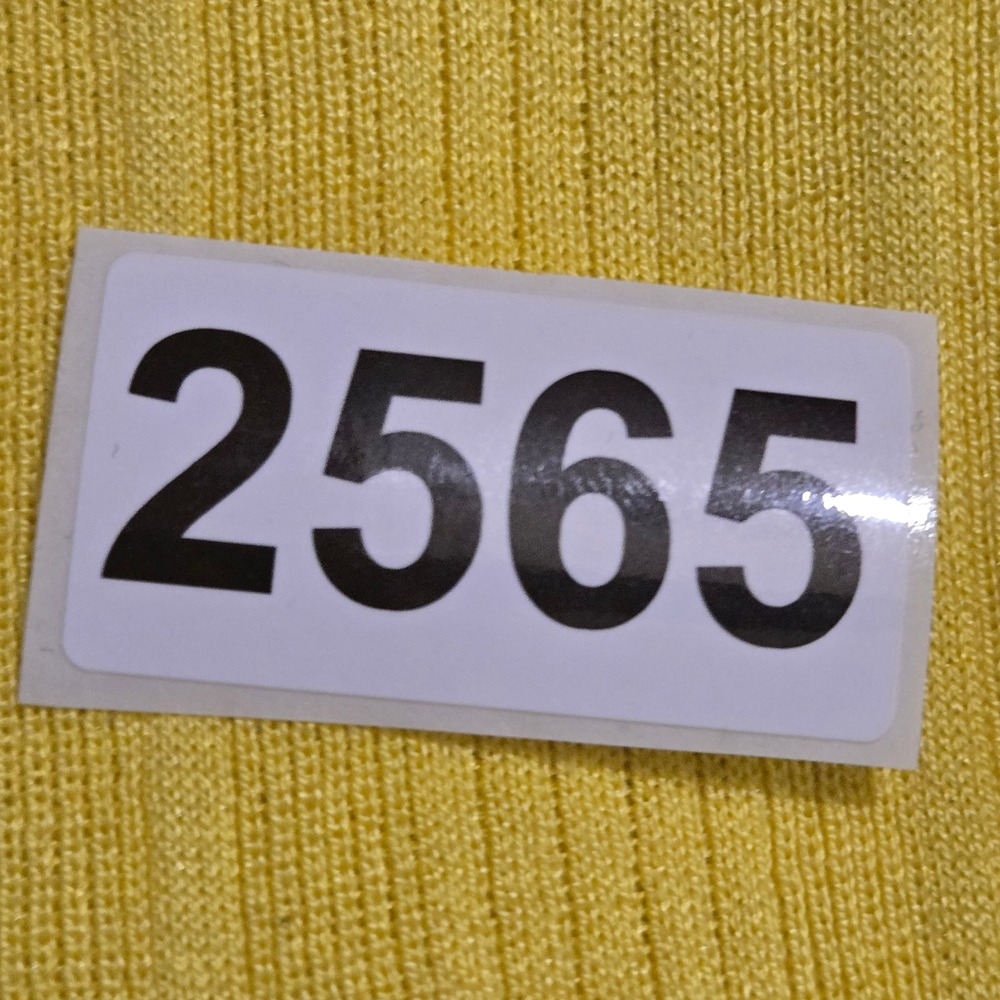 Per Se by Carlisle NEW SMALL Ribbed Silk Knit Top Women Yellow Minimalist Luxury - Picture 9 of 9